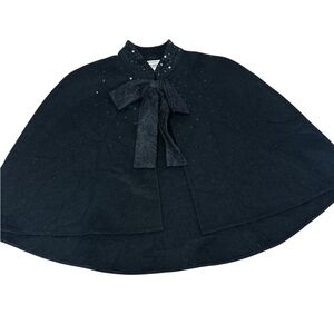 Target x Neiman Marcus x Prabal Gurung Black Cape with Bow, One Size